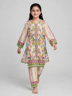 Girls Fluffy Floral Co Ord Set
