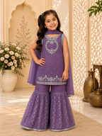 Grace Kids 3 Piece Garara Suit with Detachable Sleeves