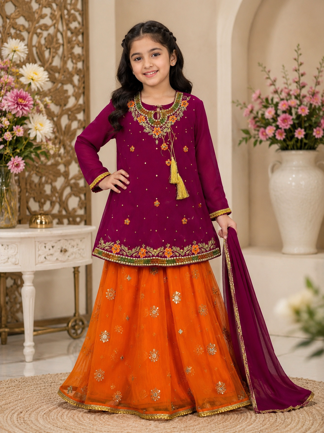 Kids Fancy Sharara