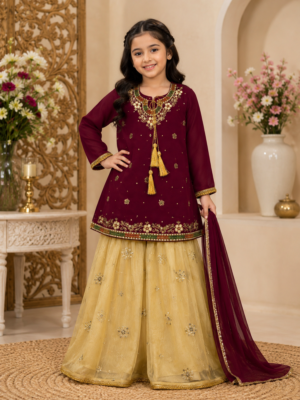 Kids Fancy Sharara