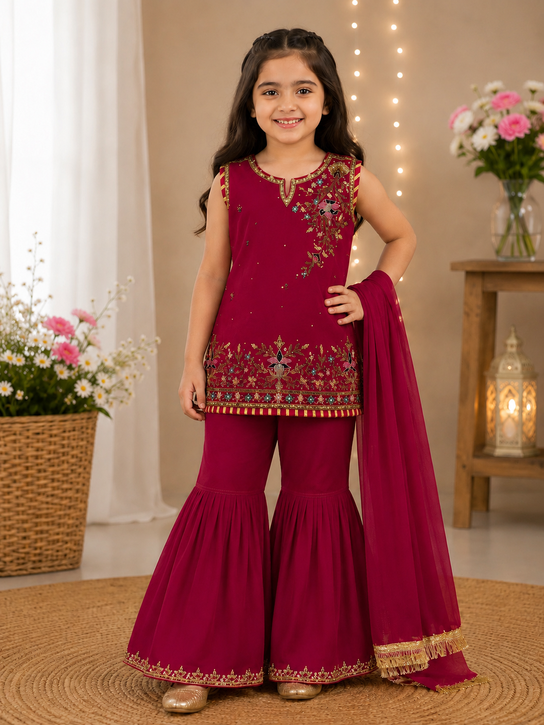 Premium Kids Fancy Garara Dress – Exclusive Sale