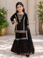 Girls Fancy Party Wear Garara Dress-26473