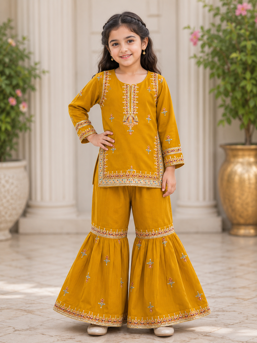 Elegant Girls Mehendi Wear Suit