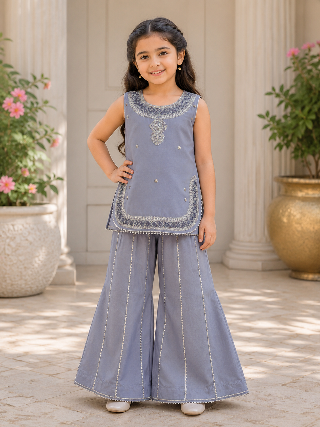 Kids Semi Fancy Garara Dress
