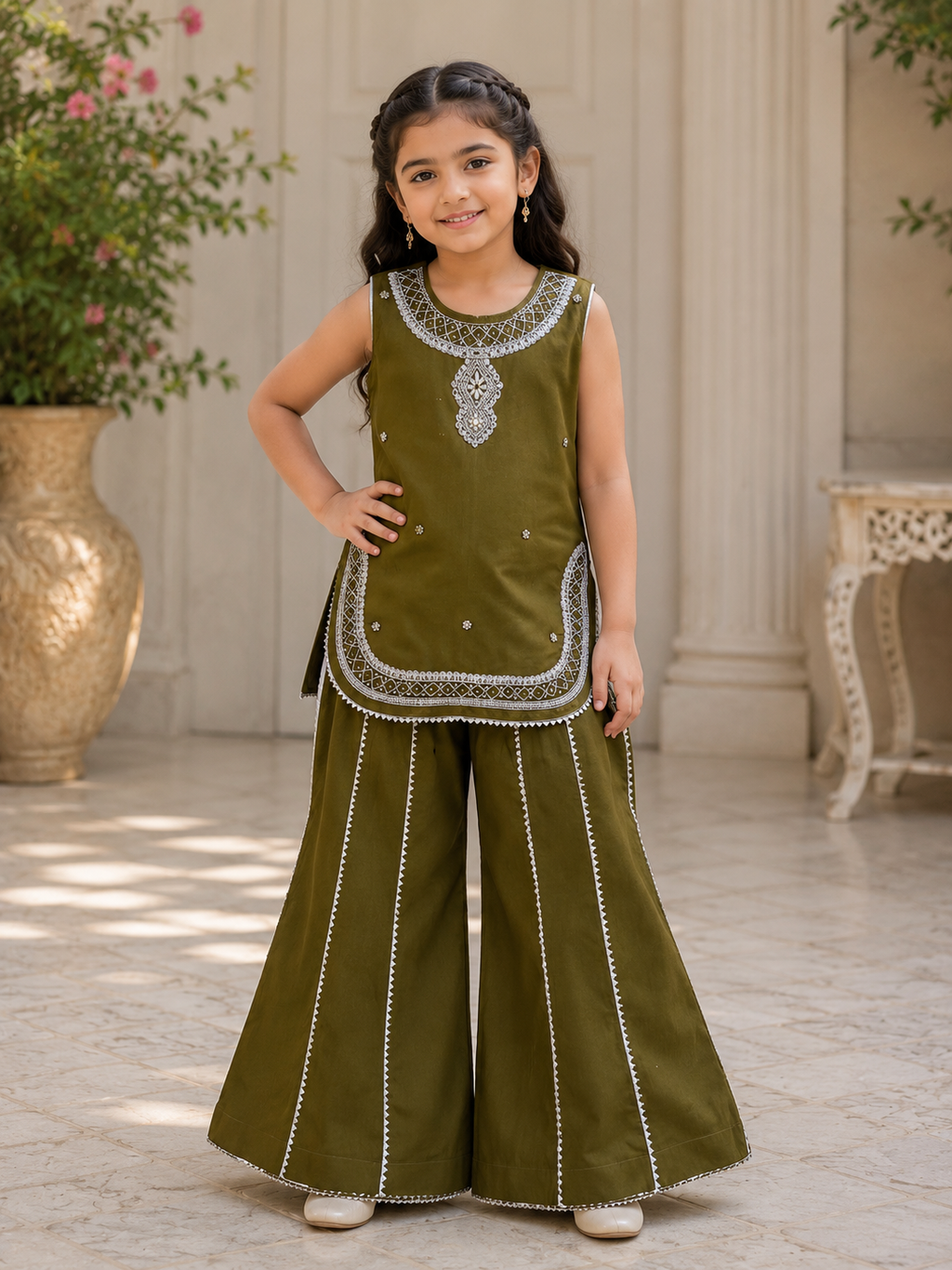 Kids Semi Fancy Garara Dress