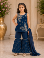 Fancy Girls Sharara Set with Dupatta | Party Wear Ethnic Outfit