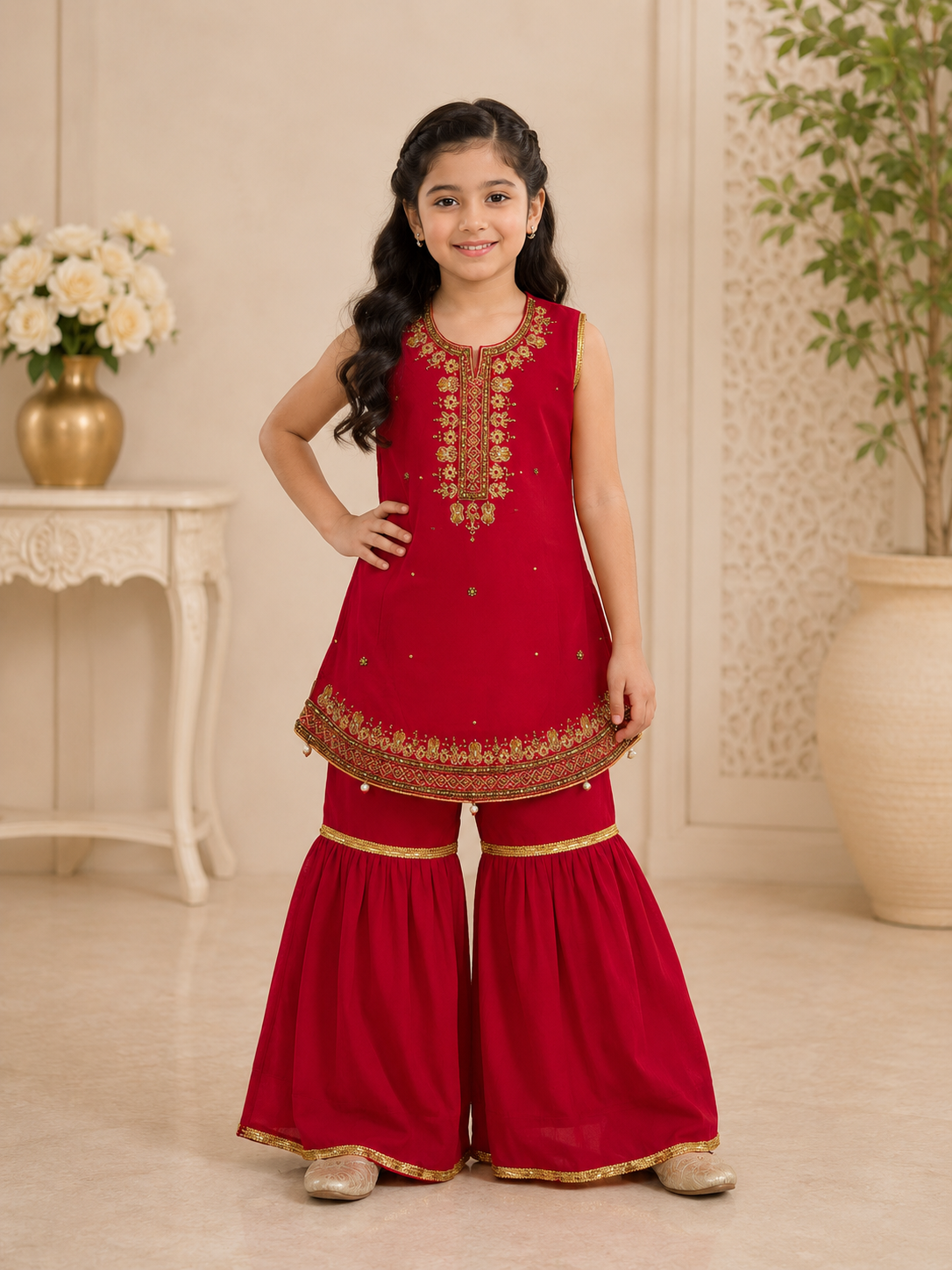 Designer Kids Embellished Party Wear Suit – Sale Collection