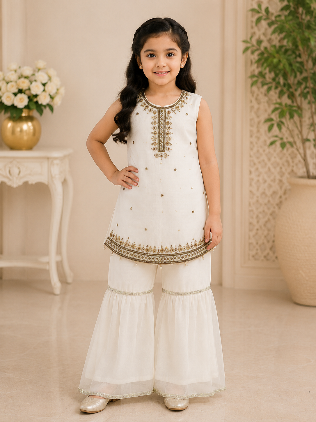 Designer Kids Embellished Party Wear Suit – Sale Collection