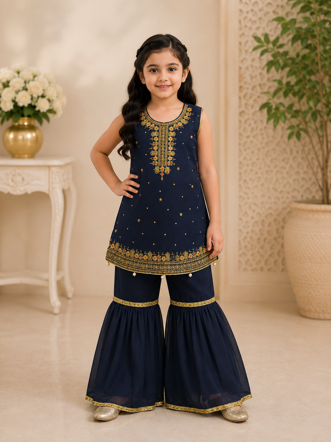 Designer Kids Embellished Party Wear Suit – Sale Collection