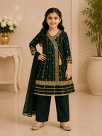 Designer Girls Fancy Suit with Dupatta – On Sale