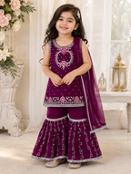 Grace Kids 3 Piece Garara Suit with Detachable Sleeves
