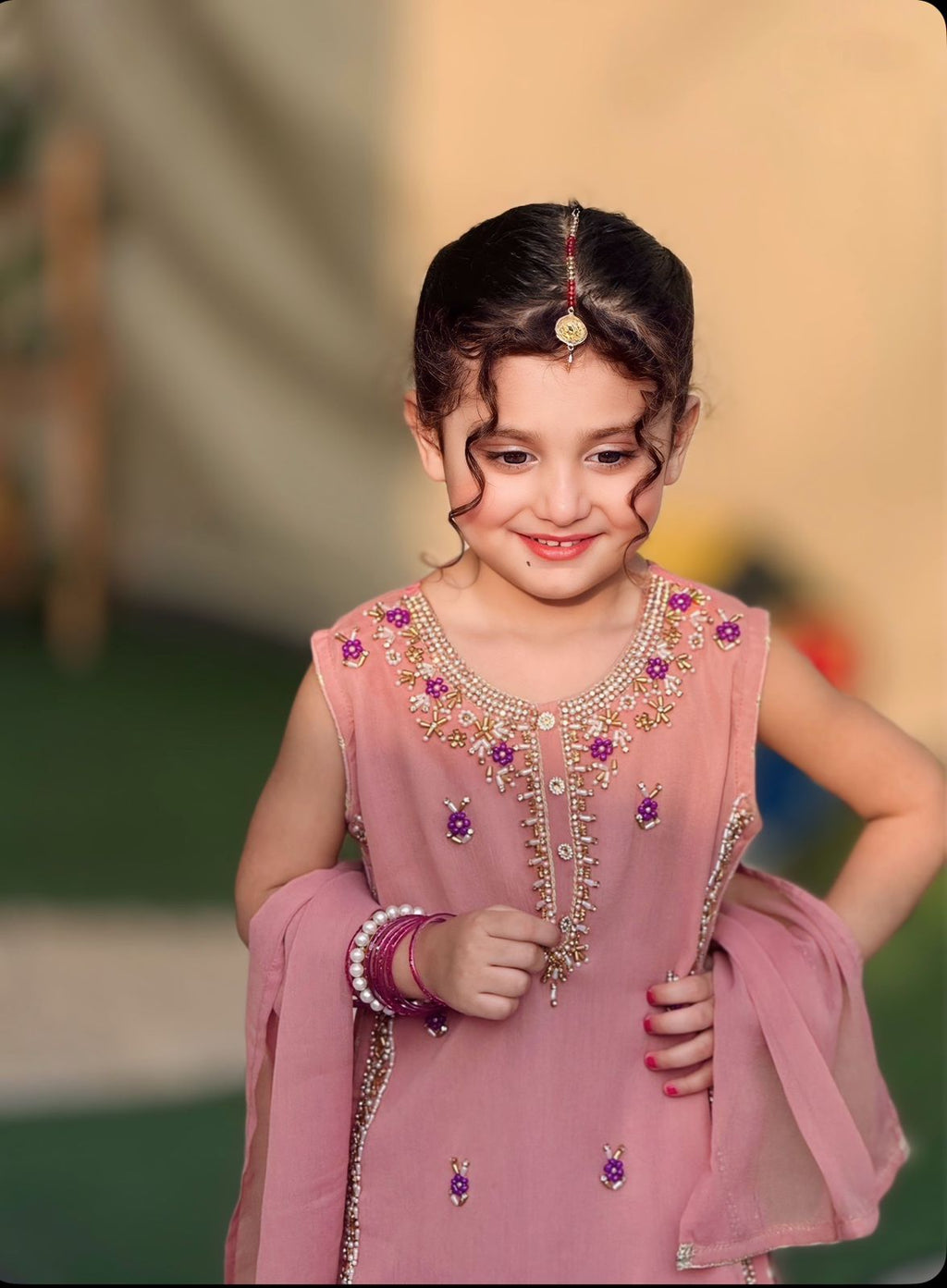 Kids Fancy Outfit With Crush Flapper
