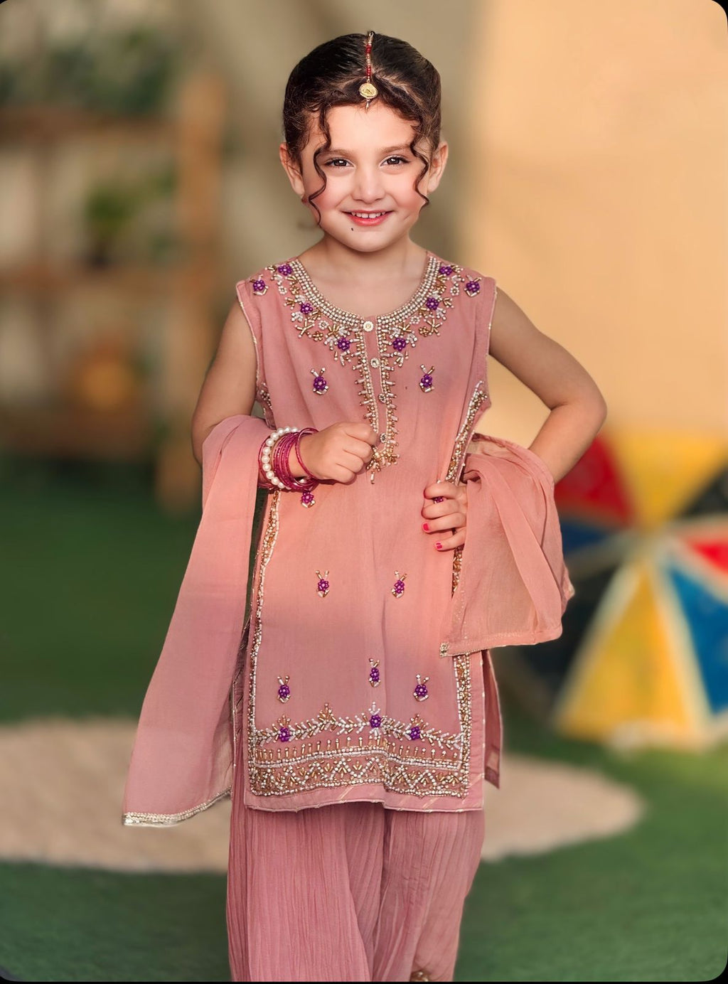 Kids Fancy Outfit With Crush Flapper
