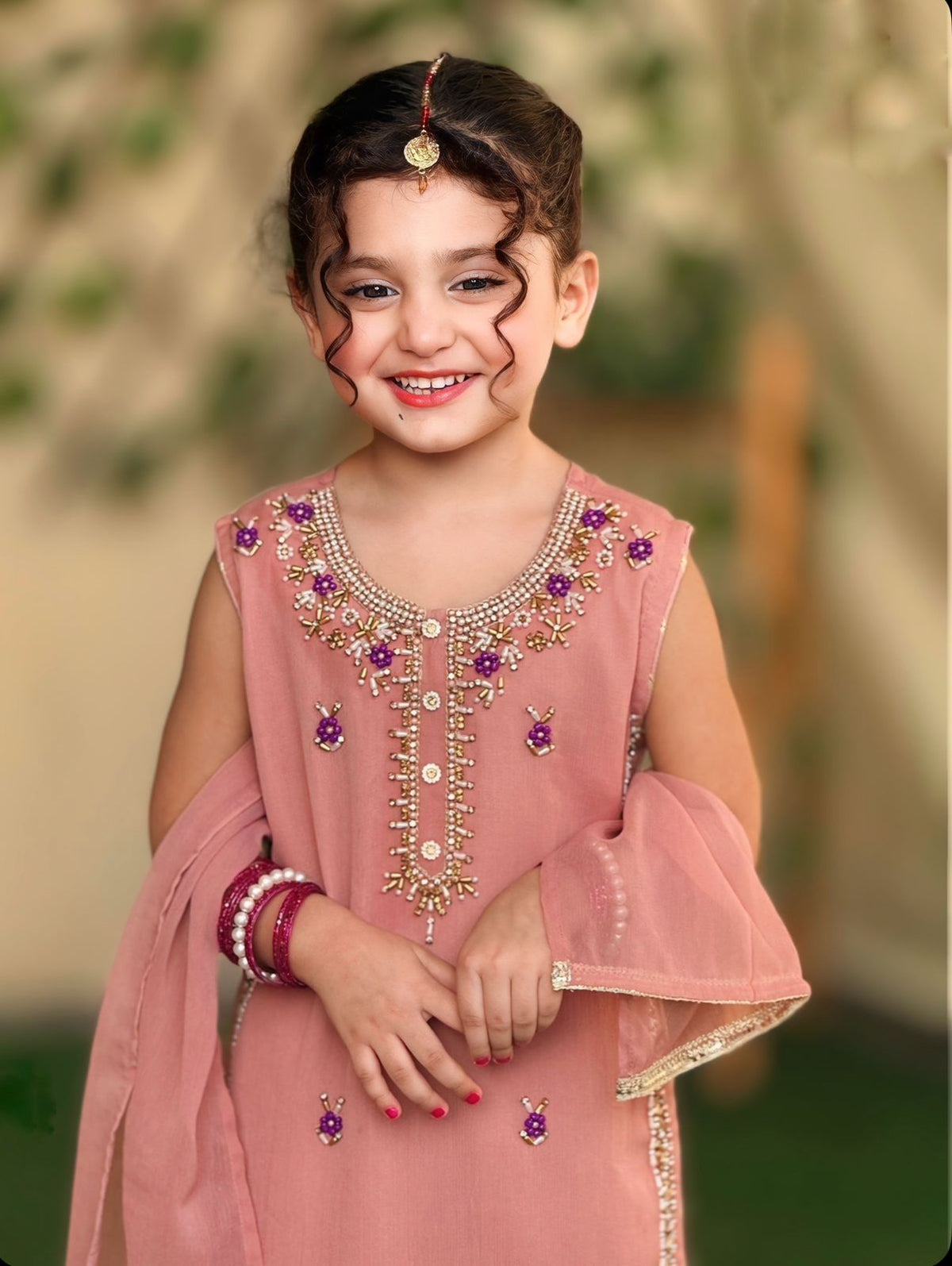 Kids Fancy Outfit With Crush Flapper