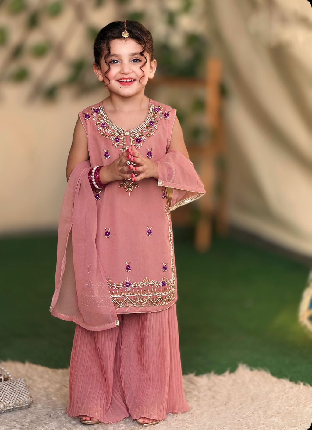 Kids Fancy Outfit With Crush Flapper