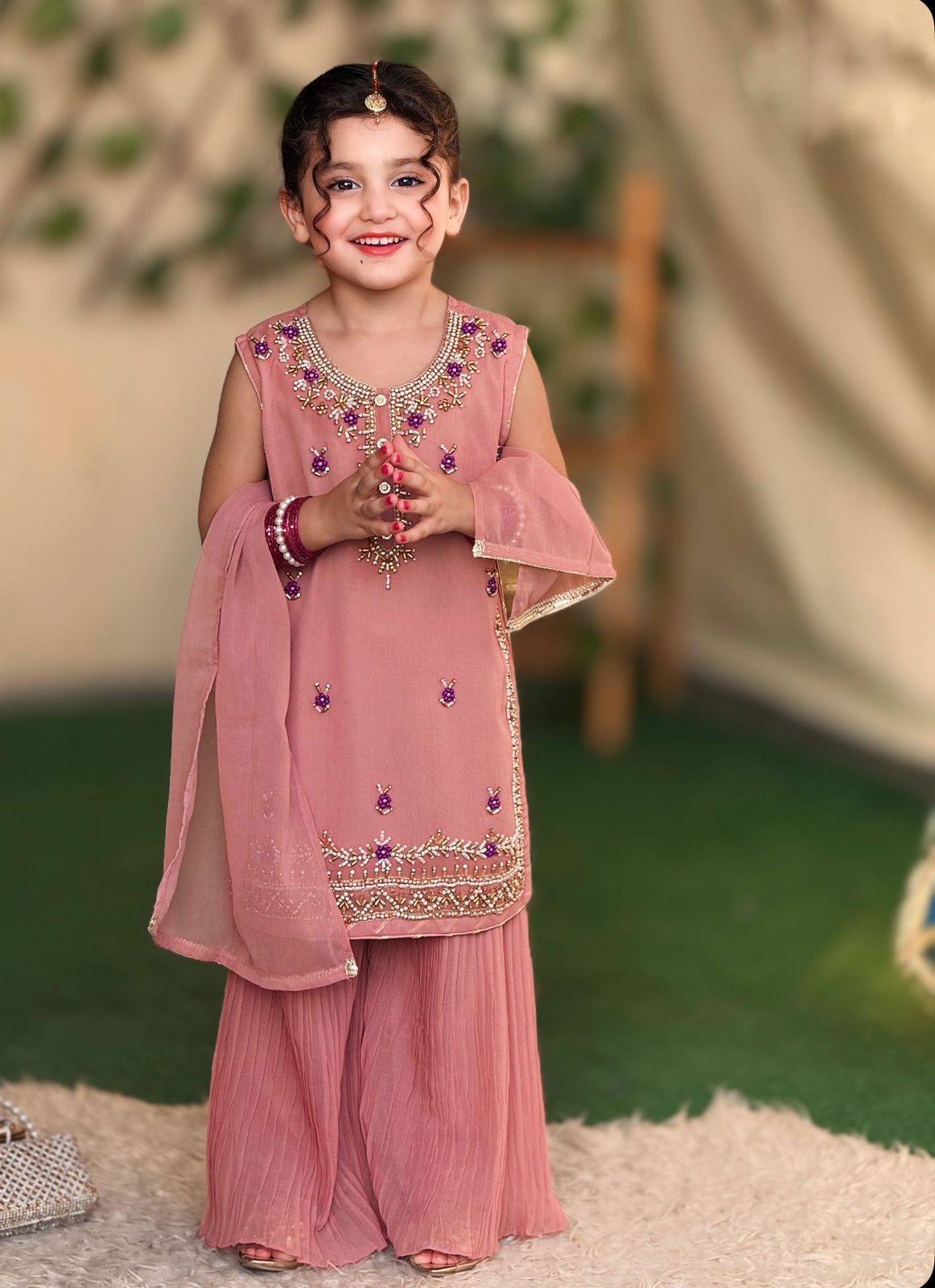 Kids Fancy Outfit With Crush Flapper