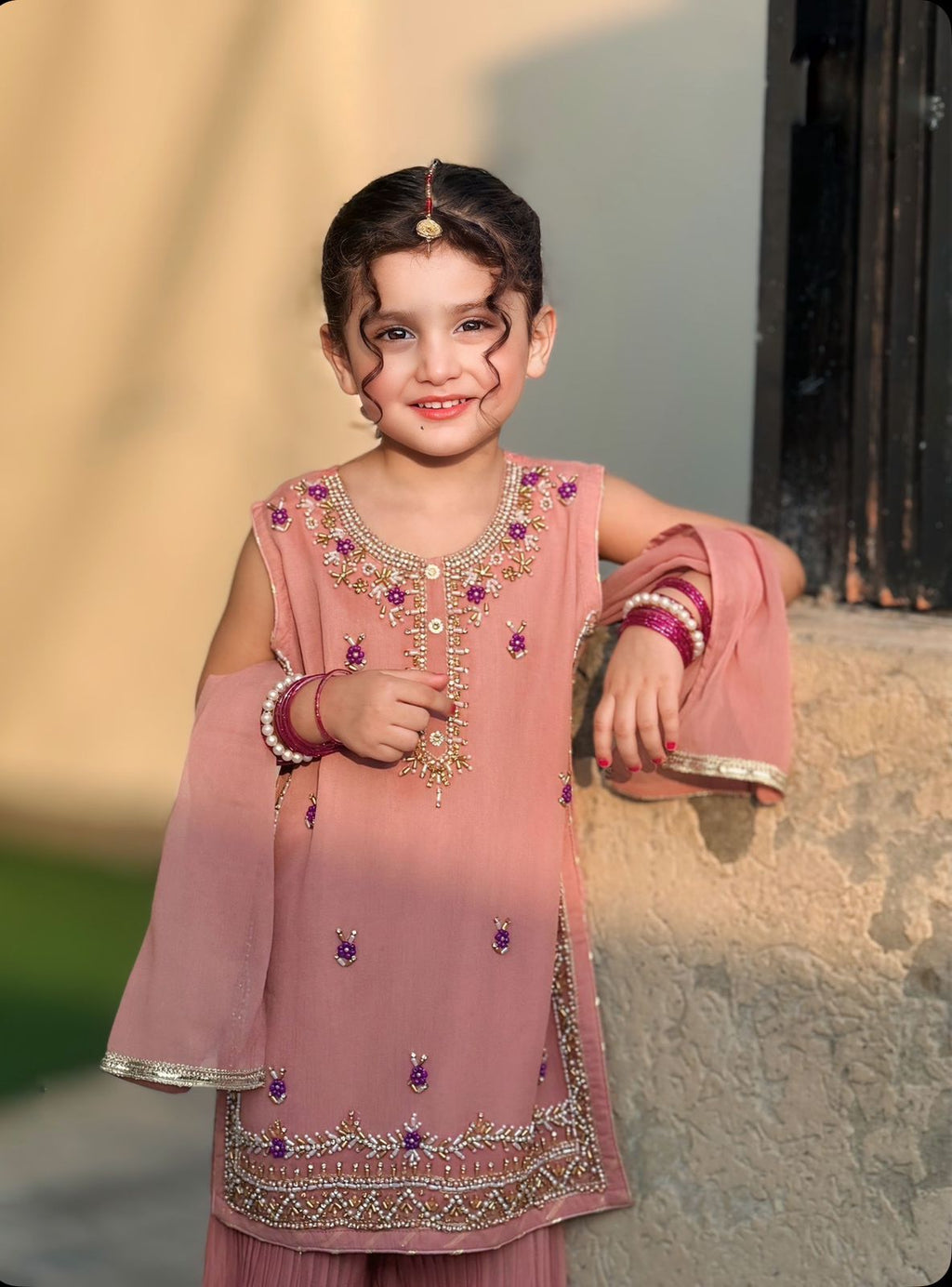 Kids Fancy Outfit With Crush Flapper